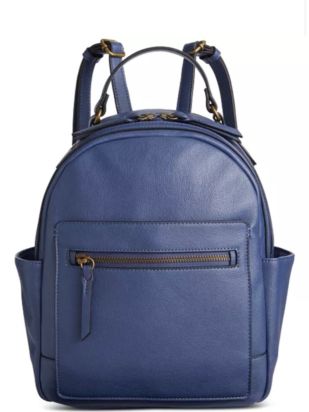 Style&Co Women's Blue Leather Backpack - Sleek Everyday Carry